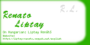 renato liptay business card